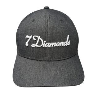 7 Diamonds Strapback Hat Heather Gray One Size Adjustable W/Tags